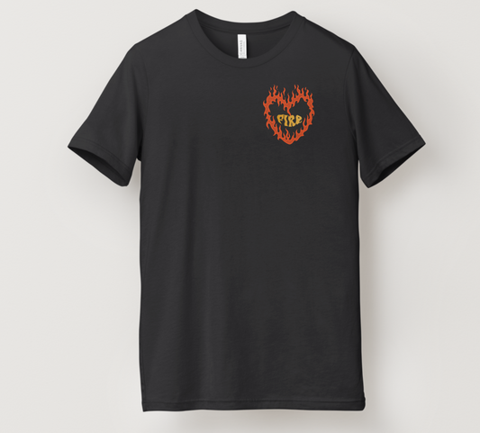 Fire Heart Short Sleeve Shirt